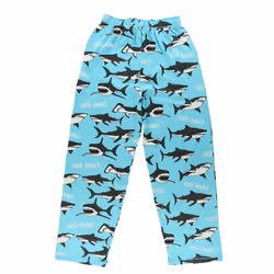 Lazy One Pajama Pants for Men  Men's Separate Bottoms  Lounge Pants  Animal  Ocean (Wide Awake Shark  Medium)