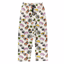 Lazy One Pajama Pants for Men  Men's Separate Bottoms  Lounge Pants  Food  Chop Sticks (Sushi Men's PJ Pant  X-Large)