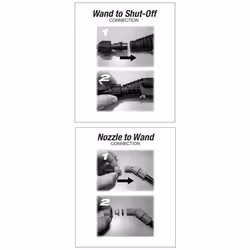 Roundup 181795 Professional Wand and Shut 9/16 Inch Hose Part Replacement Kit  Black