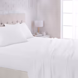 Amazon Basics - 4-Piece Microfiber Lightweight Wrinkle-free Bed Sheet Set Super Soft Easy Care 14'' Deep Pockets Queen Bright ...