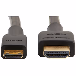 AmazonBasics HL-007342 HDMI cable 1.8 m HDMI Type C (Mini) HDMI Type A (Standard) Black