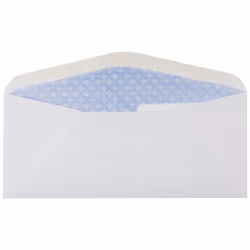 Amazon Basics #9 Double Window Security Tinted Gummed Envelopes  One Size  500 Count  White
