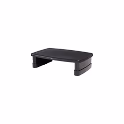 Height-Adjustable Display Stand for Laptops and Monitors with Non-Skid Feet, Black