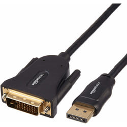 AmazonBasics HL-007268 video cable adapter 1.8 m DisplayPort DVI Black