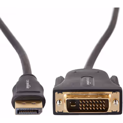 AmazonBasics HL-007268 video cable adapter 1.8 m DisplayPort DVI Black