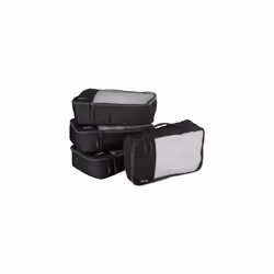 Amazon Basics Packing cubes - Small (4-Piece Set) Black