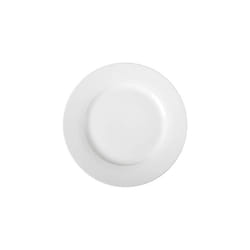 Amazon Basics Set of 6 Flat Porcelain Plates, 10.5 '
