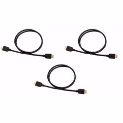 AmazonBasics PBH-48914, 0.9 m, HDMI Type A (Standard), HDMI Type A (Standard), 3D, Audio Return Channel (ARC), Black