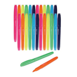 Amazon Basics chisel Tip  Fluorescent Ink Highlighters  Assorted colors - Pack of 24