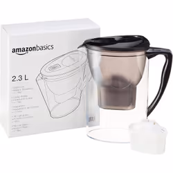 AmazonBasics 1030401 water filter Dispenser water filter 2.3 L Black, Transparent