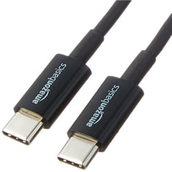AmazonBasics L6LUC023-CS-R USB cable USB 2.0 0.9 m USB C Black