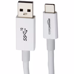 AmazonBasics L6LUC016-CS-R USB cable USB 3.2 Gen 2 (3.1 Gen 2) 0.9 m USB C USB A White