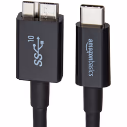 AmazonBasics L6LUC007-CS-R USB cable USB 2.0 0.9 m USB C Micro-USB B Black