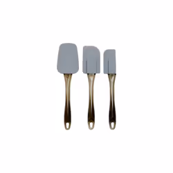 3 piece spatula, Silicone, Small, Grey