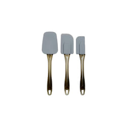 3 piece spatula, Silicone, Small, Grey