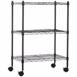 Amazon Basics 3-Shelf Narrow Adjustable  Heavy Duty Storage Shelving U