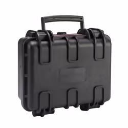 Amazon Basics Small Hard Camera Carrying Case  12 x 11 x 6 Inches  Black  Solid