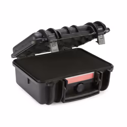 Amazon Basics Small Hard Camera Carrying Case  12 x 11 x 6 Inches  Black  Solid