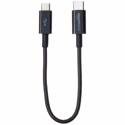 AmazonBasics L6LUC033-CS-R, 0.152 m, USB C, Micro-USB B, USB 2.0, Black