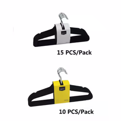 Amazon Basics Slim Velvet  Non-Slip Suit Clothes Hangers  Pack of 100  Black/Silver