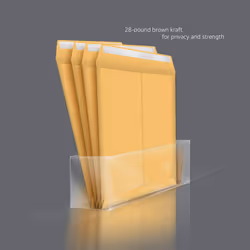Amazon Basics Catalog Mailing Envelopes  Peel and Seal  6x9 Inch  Brown Kraft  250-Pack