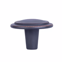 Amazon Basics Straight Top Ring Cabinet Knob  1.25-inch Diameter  Oil Rubbed Bronze  25-Pack