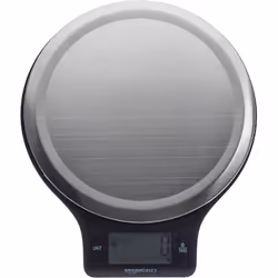 AmazonBasics EK3211 kitchen scale Black, Stainless steel Countertop Round Electronic kitchen scale