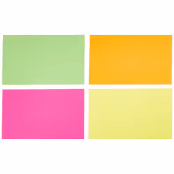 Amazon Basics Ruled Index Flash Cards  Assorted Neon Colored  3x5 Inch  300-Count