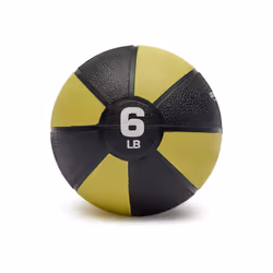 Amazon Basics Weighted Medicine Ball 6 Pound Yellow/Black