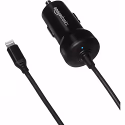 AmazonBasics CLA-BK5240I48C5FT-BK mobile device charger Smartphone, Tablet Black Cigar lighter, Lightning Auto