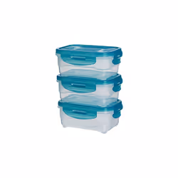 Air-Locked Leak-Proof, Stackable & Airtight Fridge/Freezer Containers with Lids, BPA-Free Plastic, Microwave and Dishwasher S ...