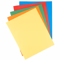 Amazon Basics Twin Pocket File Folders with Fasteners 25-Pack Letter Assorted