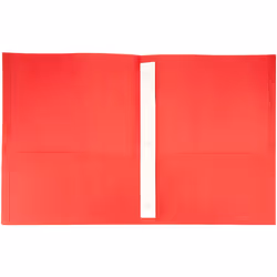 Amazon Basics Twin Pocket File Folders with Fasteners  25-Pack  Letter  Assorted