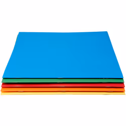 Amazon Basics Twin Pocket File Folders with Fasteners  25-Pack  Letter  Assorted