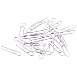 Amazon Basics No. 1 Paper Clips  Nonskid  1000 Count (10 Pack of 100)  Silver