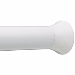 Shower Curtain Tension Rod - 61 to 91.4 cm, White