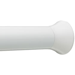 Shower Curtain Tension Rod - 61 to 91.4 cm, White