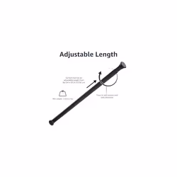 Shower Curtain Tension Rod, Extendable - 91 to 137cm, Black
