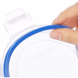 Amazon Basics 20Piece Glass Food Storage Containers  10 Count of Bases and Plastic Lids  Transparent  Blue