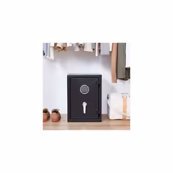 Amazon Basics Fire Resistant Security Safe with Programmable Electronic Keypad, 35 L, Black, 36 cm W x 35 cm D x 50 cm H