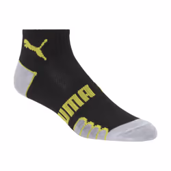 PUMA womens 6 Pack Quarter Crew athletic socks  Black  9 11 US