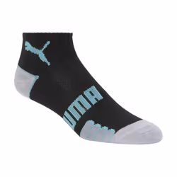 PUMA womens 6 Pack Quarter Crew athletic socks  Black  9 11 US