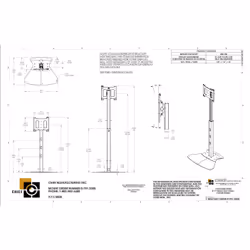 Chief PF1UB monitor mount / stand 190.5 cm (75") Floor Black - Additional view 7