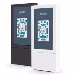 Chief ImpactTM Floor Mounted Kiosk, Portrait 55" White - Additional view 3