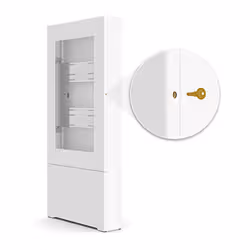 Chief ImpactTM Floor Mounted Kiosk, Portrait 55" White - Additional view 6