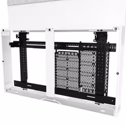 Chief Tempo Floor Support Mount and Frame, Wood Door Kit in Wilsonart® Designer White HPL with White Locks - Additional view 3
