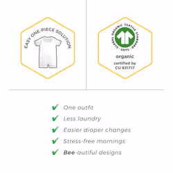 Burt's Bees Baby baby girls Romper Jumpsuit  100% Organic Cotton One-piece Coverall Sleepers  Blossom Quilted Kimono  6-9 Months US