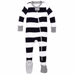 Burt's Bees Baby Baby Boys' Sleeper PJs  100% Organic Cotton  Soft One-Piece Footie  Diagonal Zip Up Jumpsuit  Snug Fit Pajam ...