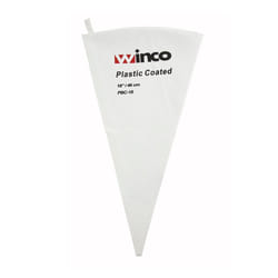 Winco Pastry Bag Cotton with Plastic Coating  18-Inch White