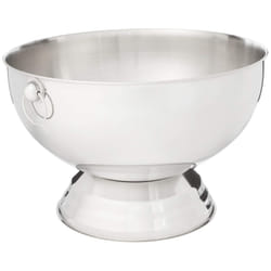 Winco SPB-35 Stainless Steel Punch Bowl with Handles  3.5-Gallon  Medi